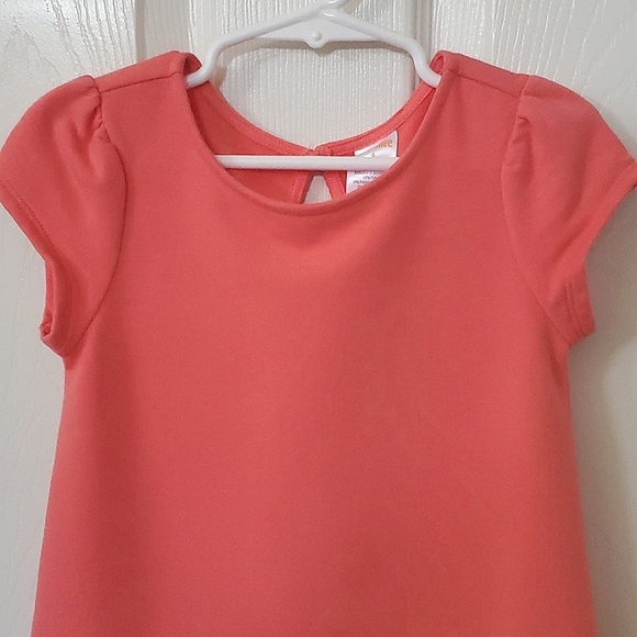 NWT Gymboree Peachish Short Sleeve Quilted Bottom Dress Little Girls Size 4 - Picture 7 of 8
